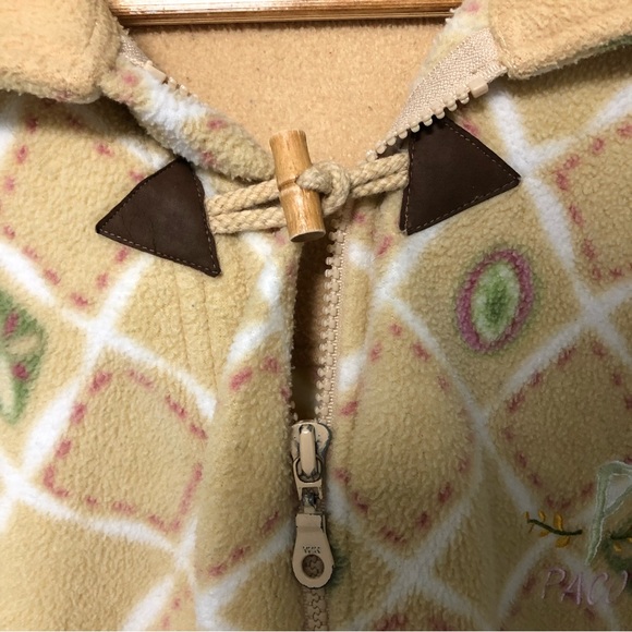 Paco Floral Fleece Zip-Up Sweater Jacket - Picture 6 of 7